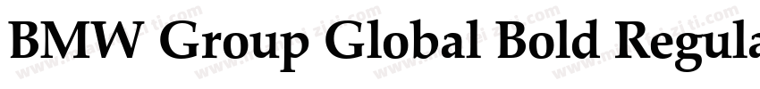 BMW Group Global Bold Regular字体转换